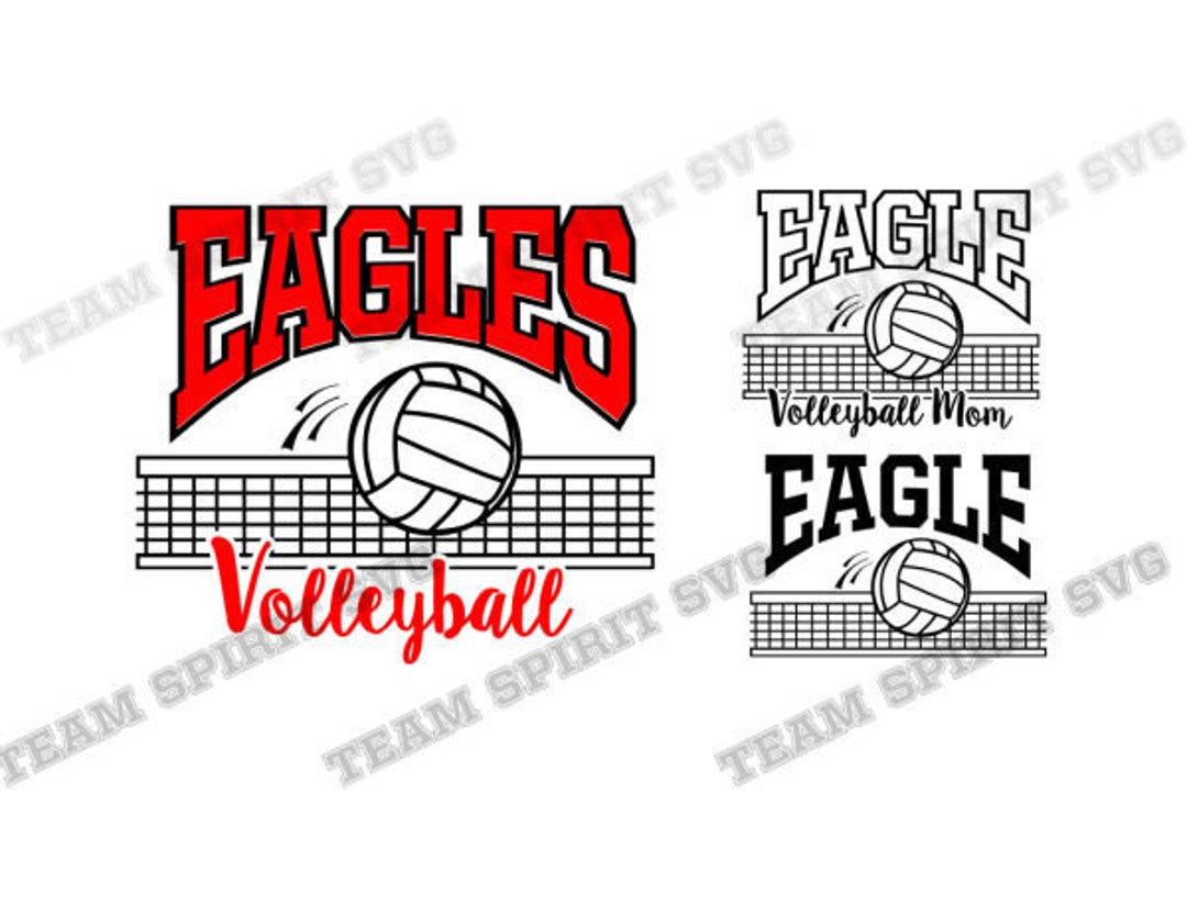Eagle Volleyball SVG Volleyball Net Download File DXF EPS Silhouette
