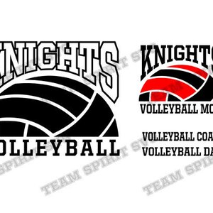 Knights Volleyball SVG Volleyball Mom Download Files DXF, EPS, Silhouette Studio, Knights Digital Vinyl Cut Files for Cricut and Silhouette