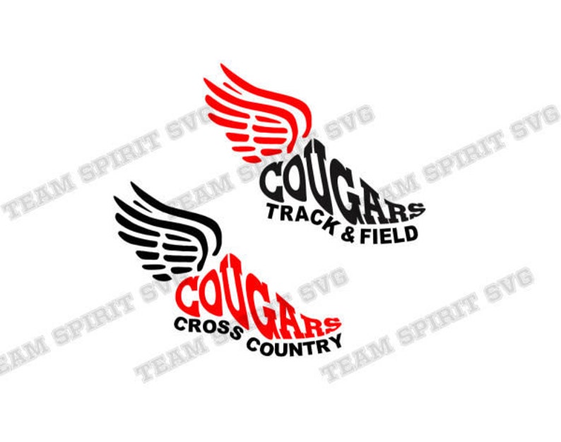 Download Cougars Track and Field SVG Track Shoe DXF Cross Country ...