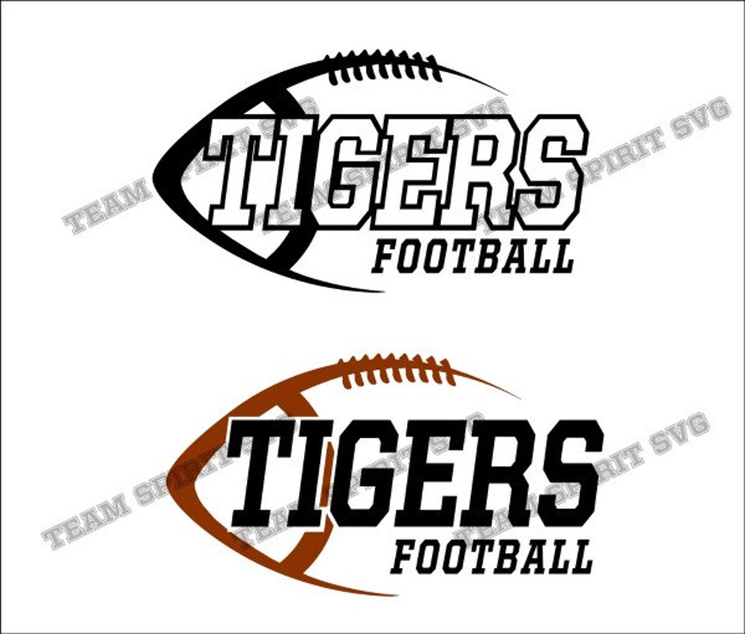 Tigers SVG Football Download Files DXF EPS Silhouette - Etsy