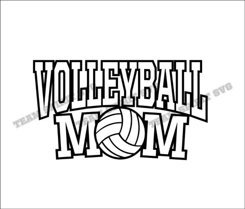 Download Volleyball Mom Sports Download Files SVG DXF EPS | Etsy