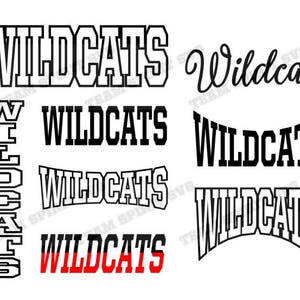 Wildcats Mascot SVG DXF EPS png Silhouette Studio Download File, Vinyl Cutting Files, Digital Cut Files - For use with Cricut and Silhouette