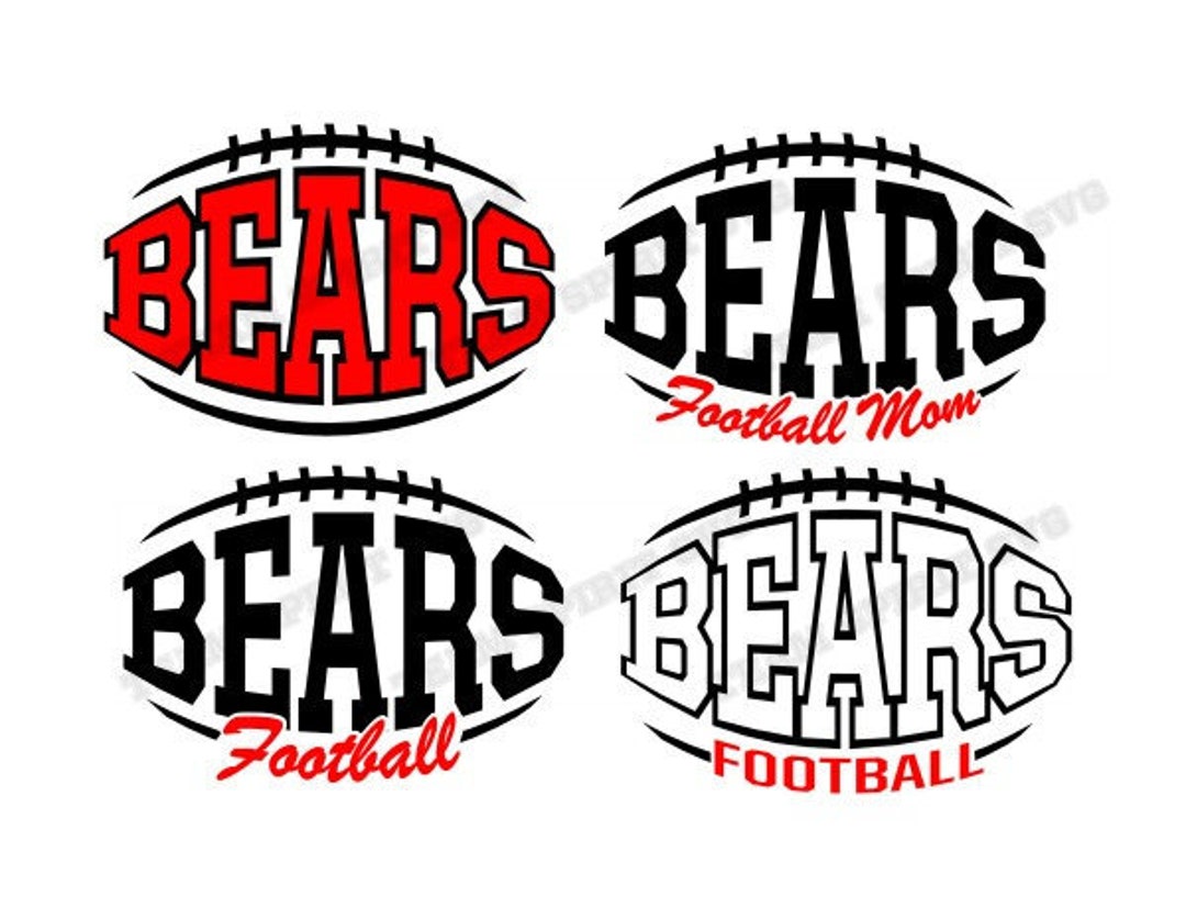 Bears Football SVG Bears Football Mom Download Files DXF - Etsy