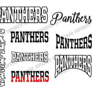 Panthers Mascot SVG PNG dxf eps Silhouette Studio Download File, Vinyl Cutting Files, Digital Cut Files - Per l'uso con Cricut e Silhouette