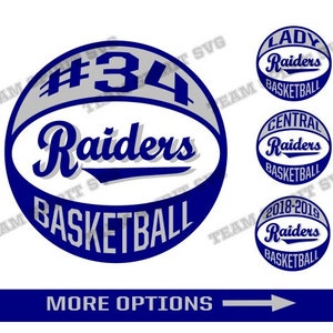 Raiders Basketball SVG Basketball Swoosh Download Files DXF, EPS, Silhouette Studio, Digital Vinyl Cut Files Use with Cricut and Silhouette