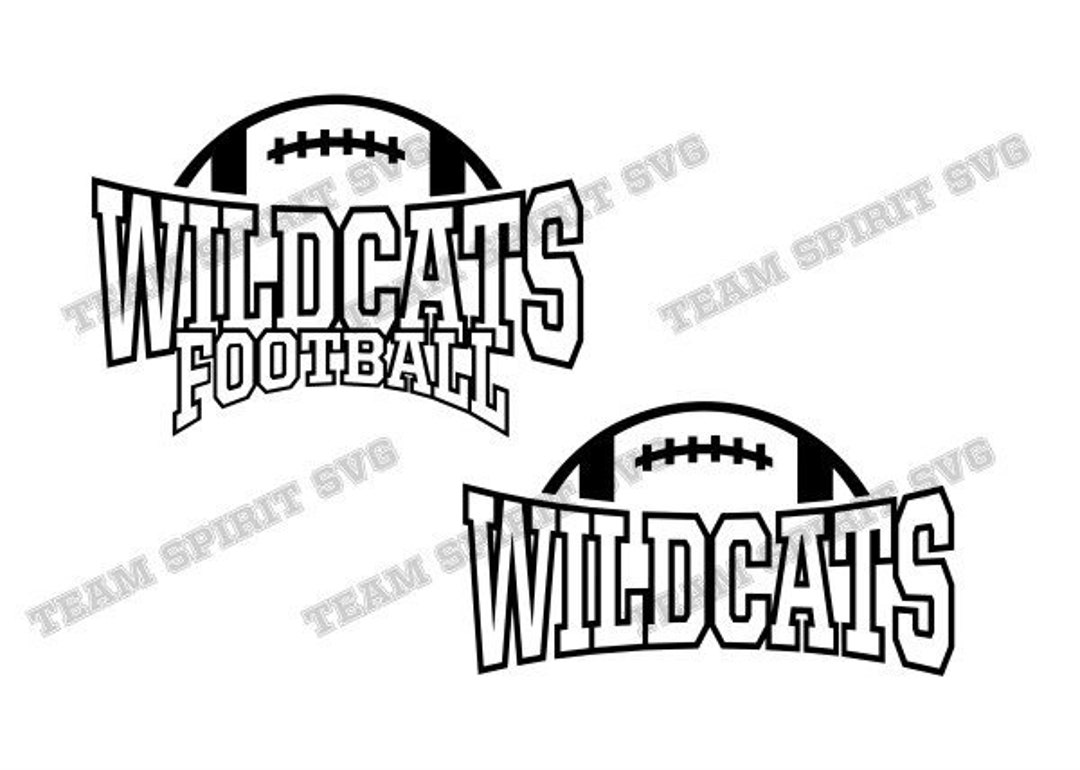 Wildcats Football SVG Wildcats Football DXF EPS Silhouette Etsy