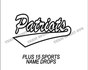 Patriots Swoosh Download Files - SVG, DXF, EPS, Silhouette Studio, Vinyl Cutting Files, Digital Cut Files - Use with Cricut and Silhouette