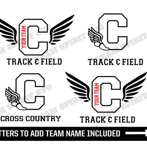Track and Field SVG Cross Country Svg Letter M Download Files Etsy