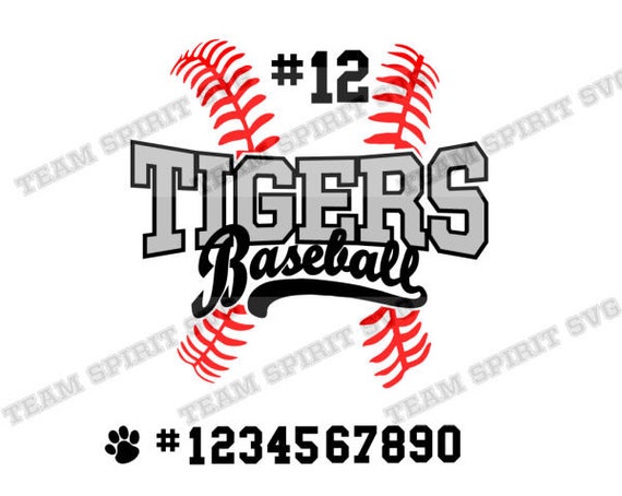 Baseball SVG Bundle Tigers Baseball Pack Tiger Baseball Laces 