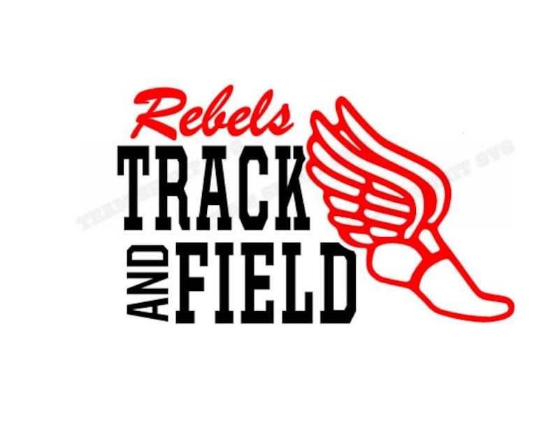 Download Track and Field SVG Rebels Track Shoe Download File DXF | Etsy