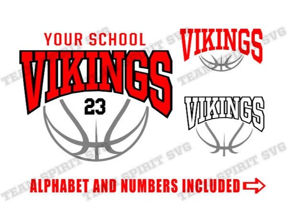 Viking Basketball SVG Basketball Download File DXF EPS png Studio Viking Basketball Team Shirt Design Digital Cut File for Cricut Silhouette