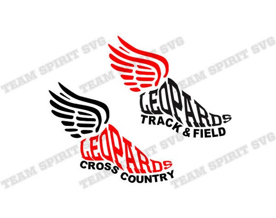 Leopards Track and Field SVG Track Shoe Download Files Cross | Etsy