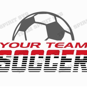 Soccer Team SVG Cut File: Soccer Shirt PNG Design for Cricut, Silhouette (Digital Download)