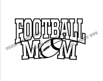 Football Mom Download Files - SVG, DXF, EPS, Silhouette Studio, Vinyl Cut Files, Digital Cut Files -Use with Cricut and Silhouette