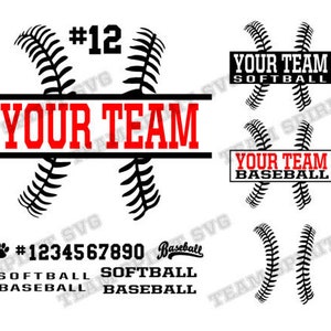 Baseball Laces SVG Baseball Stitches Download File Softball svg Baseball design DXF EPS Silhouette Studio Vinyl Digital Cut Files for Cricut