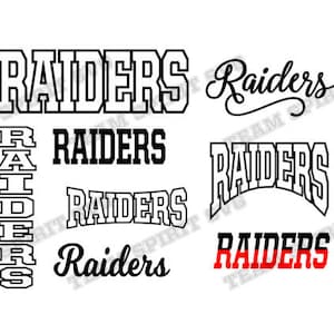 Raiders Raiders di mascotte in formato SVG svg dxf jpg eps Raiders Silhouette Studio Raiders scaricare File vinile tagliare file digitali per Cricut Silhouette