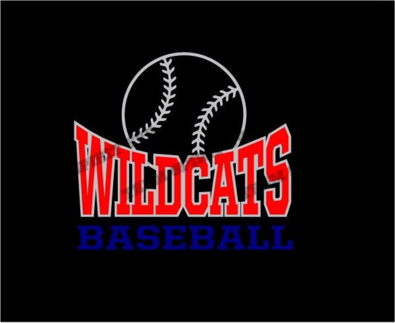Download Wildcats Baseball Download Files SVG DXF EPS Silhouette | Etsy