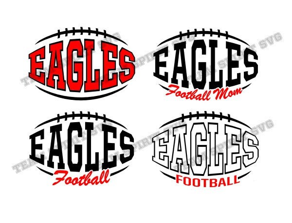 Eagles Football Laces Svg Football Mom Dxf Eps Silhouette 