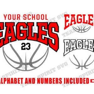 Eagles Basketball SVG Basketball Outline svg Download Files DXF EPS png Studio3 Basketball Team Cricut Silhouette Vinyl Digital Cut Files