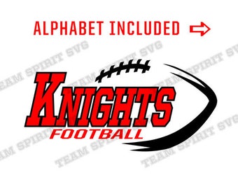 Knight Football SVG Football Outline Download File DXF, EPS files, studio3 Knights Football Digital Vinyl Cut Files for Cricut, Silhouette