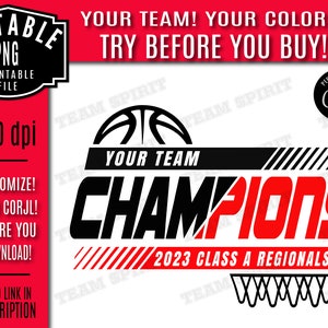 Editável Basketball Champions Sublimation png Baixe Personalize o design de sublimação para impressão, o nome do seu time png, edite-se com Corjl