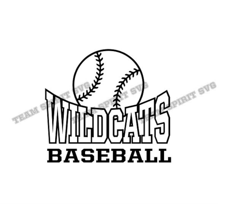 Download Wildcats Baseball Download Files SVG DXF EPS Silhouette | Etsy
