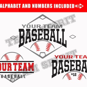 Baseball SVG Baseball Team Shirt svg Download File dxf eps jpg png Baseball Diamond Team Design Vinyl Digital Cut File for Cricut Silhouette