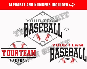 Baseball SVG Baseball Team Shirt svg Download File dxf eps jpg png Baseball Diamond Team Design Vinyl Digital Cut File for Cricut Silhouette