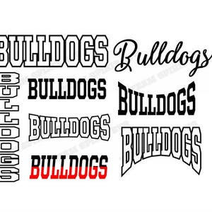 Bulldogs Mascot SVG, DXF, EPS, png Silhouette Studio, Download File Digital Cut Files Bulldogs Sublimation - for Cricut, Silhouette, Canva