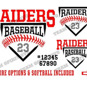 Raiders Baseball SVG Baseball Base Softball svg Download File dxf eps png Raider Baseball svg Digital Vinyl Cut File for Cricut Silhouette