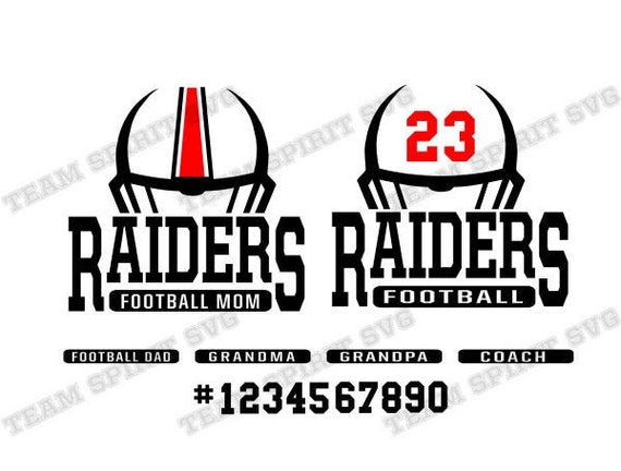 Raider Football Helmet Svg Raiders Football Download Files Dxf Etsy