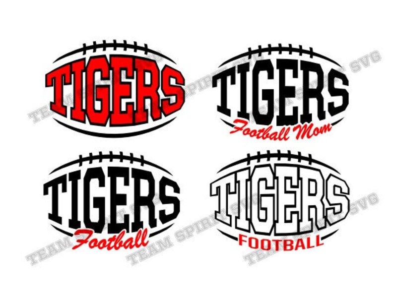 Tigers Football SVG Football Mom Diy Shirt Download Files - Etsy