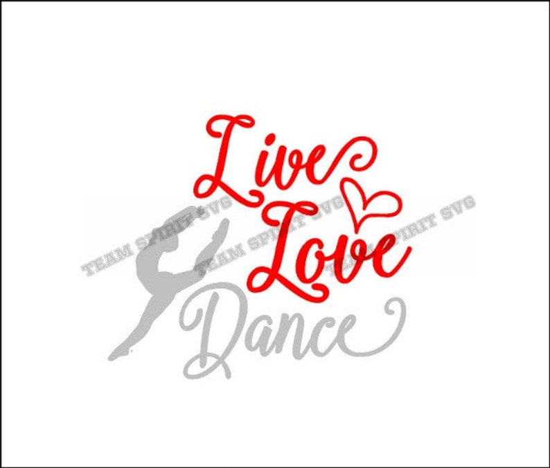 Download Live Love Dance Script Download Files SVG DXF EPS | Etsy