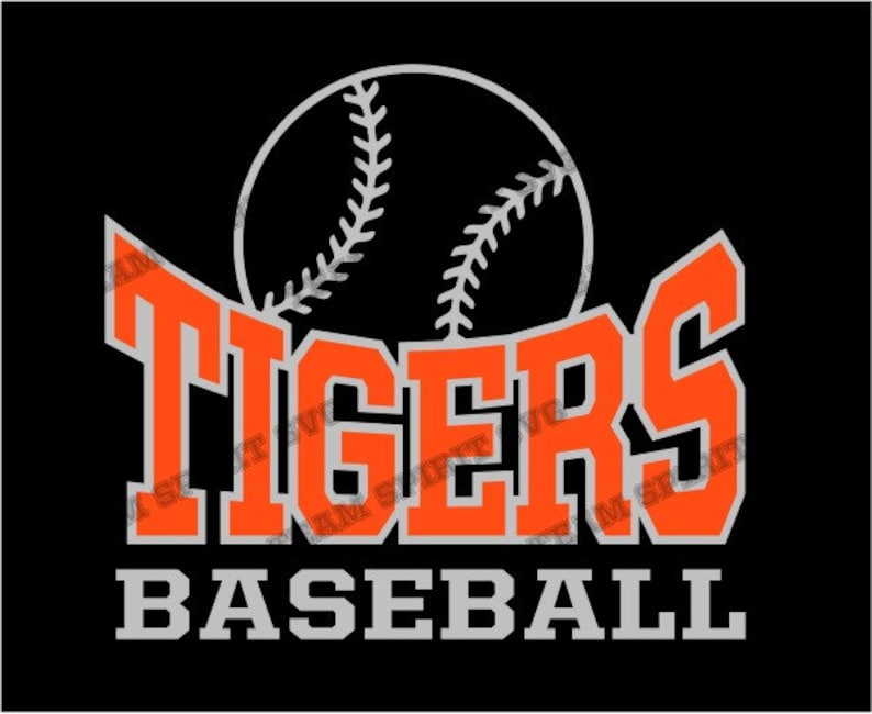 Download Tigers SVG Baseball Download Files DXF EPS Silhouette | Etsy