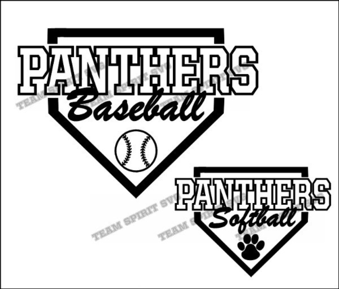 Panthers Baseball Softball Base Download Files Svg Dxf Eps