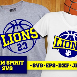 Lions Basketball svg file Basketball svg cut design Basketball SVG Download File DXF, EPS, Silhouette Studio, Vinyl Cut Files for Cricut