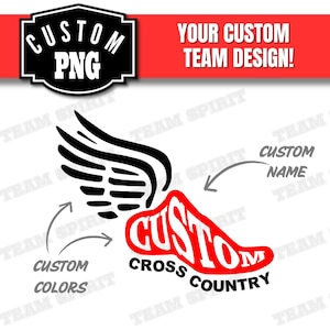 Custom Cross Country Sublimation PNG & SVG Digital Download - Personalized for T-Shirts and More Track Team Design