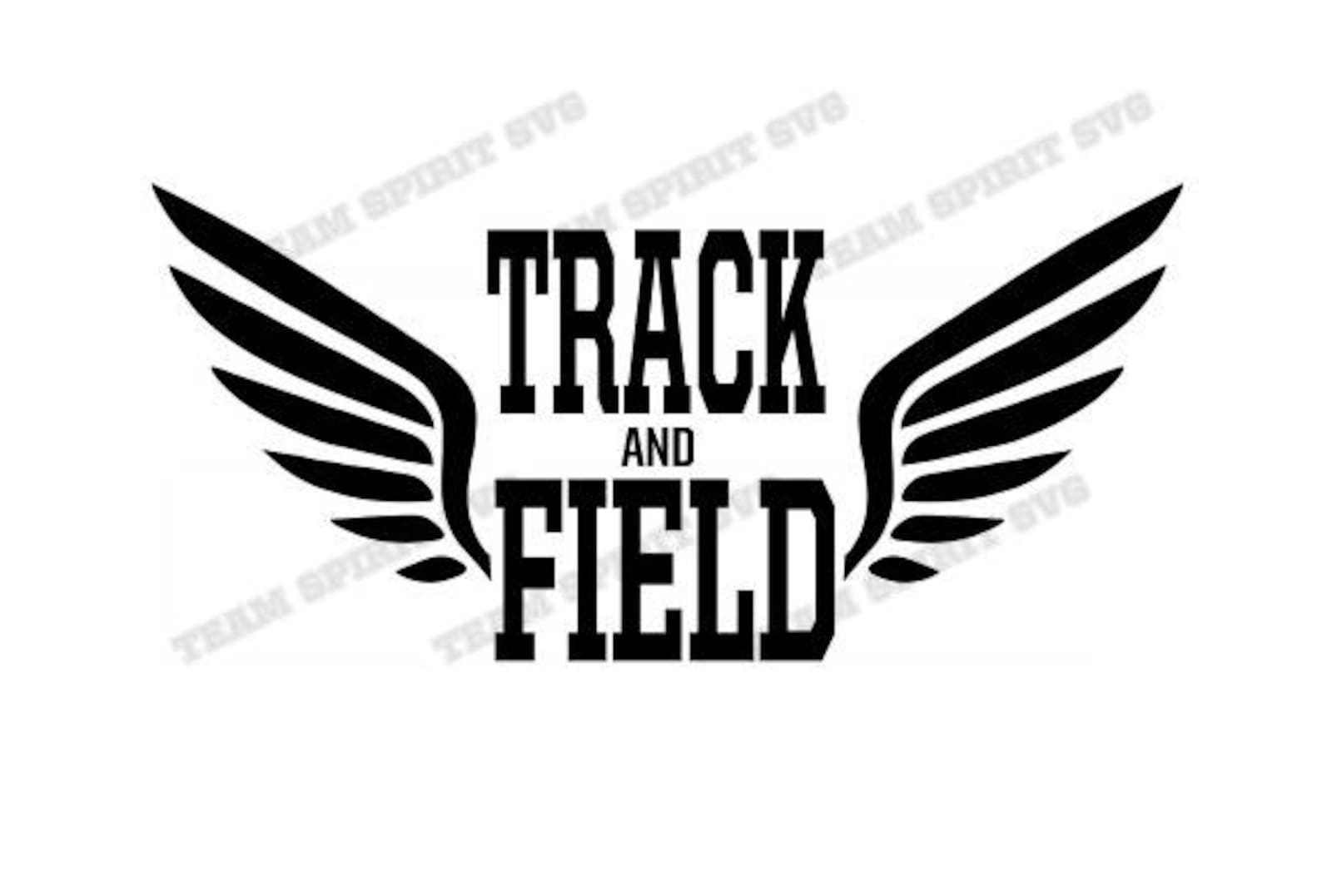 Track and Field Download Files SVG, DXF, EPS, Silhouette Studio, Vinyl