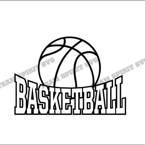 Basketball Word Download Files - SVG, DXF, EPS, Silhouette Studio, Vinyl Cut Files, Digital Cut Files -Use with Cricut and Silhouette