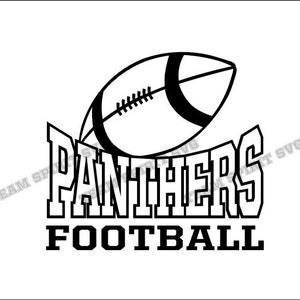 Panthers Football Download Files - SVG, DXF, EPS, Silhouette Studio, Vinyl Cut Files, Digital Cut Files -Use with Cricut and Silhouette