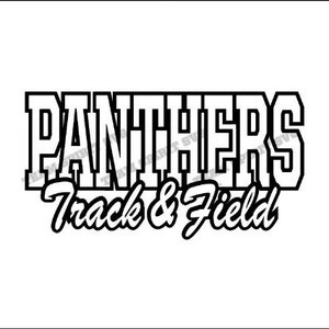 Panthers Track and Field Download File - SVG, DXF, EPS, Silhouette Studio, Vinyl, Digital Cut Files -Use with Cricut, Silhouette