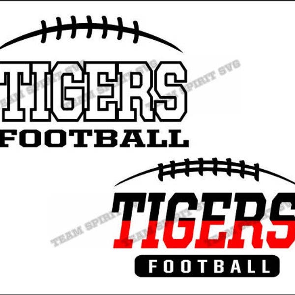 Tiger Football Svg - Etsy