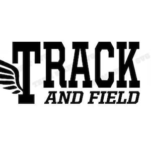Track and Field SVG Track Download Files -  DXF, EPS, Silhouette Studio, Vinyl Cut Files, Digital Cut Files -Use with Cricut and Silhouette