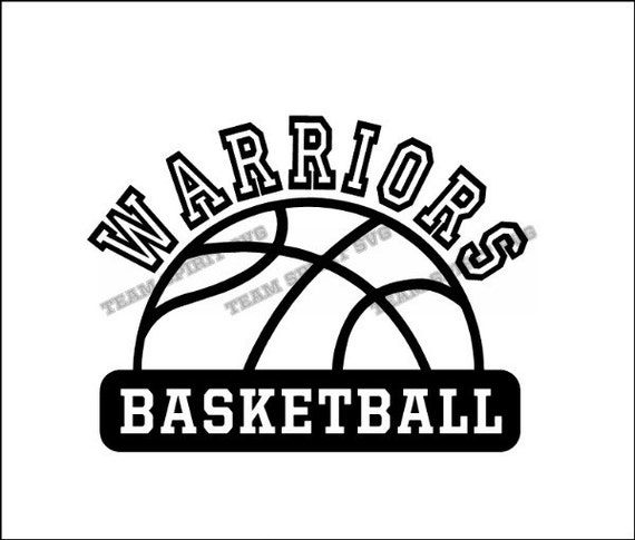 Download Warriors Half Basketball Download Files Svg Dxf Eps Etsy