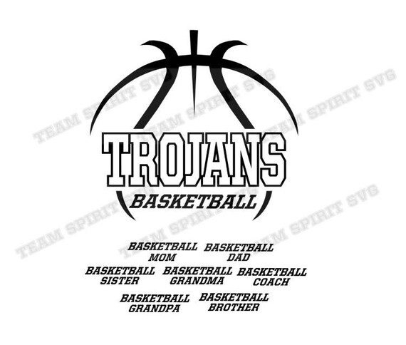 Download School Shirt Cricut Team Shirt Basketball Svg Cut File Dxf Shirt Design Trojan Svg Sport Svg Basketball Mom Trojans Basketball Svg Clip Art Art Collectibles