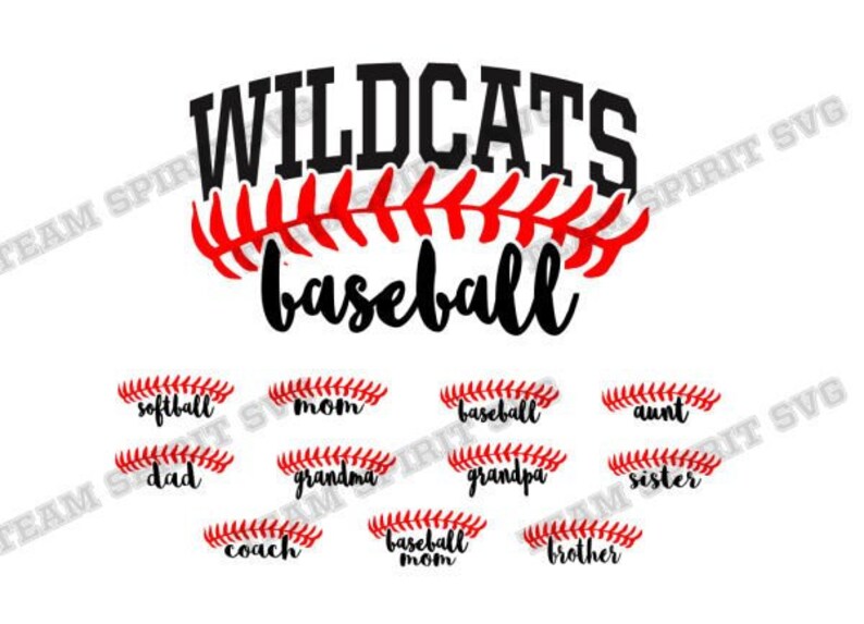 Download Wildcats Baseball svg Softball Laces Download File ...