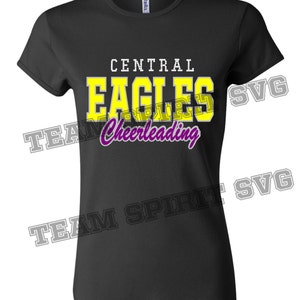 Eagles Cheerleading SVG, DXF, EPS, Silhouette Studio, Eagles Shirt ...