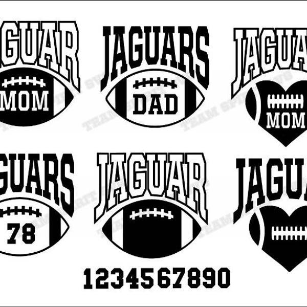 Jaguars Big Football Mom Download Files - SVG, DXF, EPS, Silhouette Studio, Vinyl  Files, Digital Cut Files -Use with Cricut and Silhouette