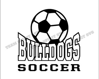 Bulldogs Soccer Download Files - SVG, DXF, EPS, Silhouette Studio, Vinyl Cut Files, Digital Cut Files -Use with Cricut and Silhouette