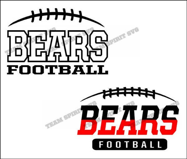 Bears Football Laces Download Files SVG DXF EPS | Etsy